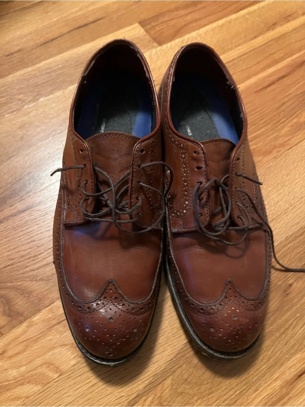 Allen Edmonds Brown Leather Wingtip Derbys